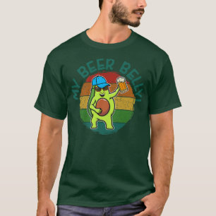 Funny Avocado beer Belly, guacamole voor mannen vr T-shirt