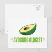 Funny Avocado Briefkaart (Voorkant / Achterkant)