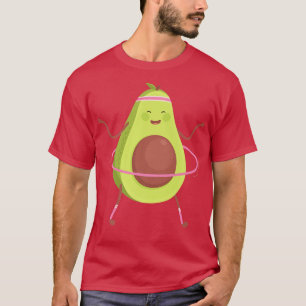 Funny avocado Doing Hula Hoop T-shirt