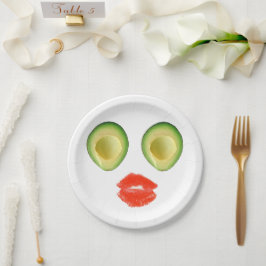 Funny Avocado Face 4Frances Papieren Bordje