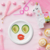 Funny Avocado Face 4Frances Papieren Bordje (Feest)