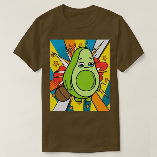 Funny Avocado Fruit 12 T-shirt (Design voorkant)