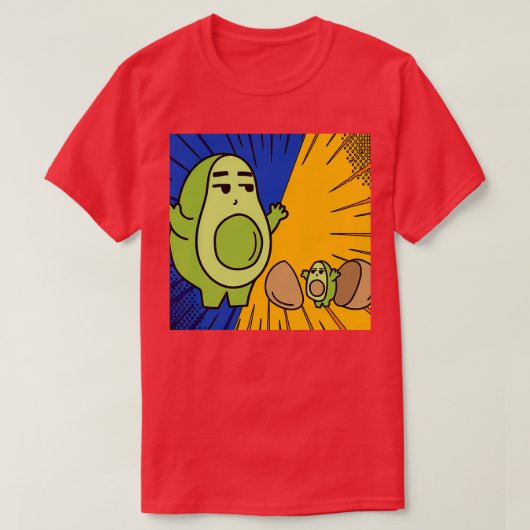 Funny Avocado Fruit 14 T-shirt (Design voorkant)