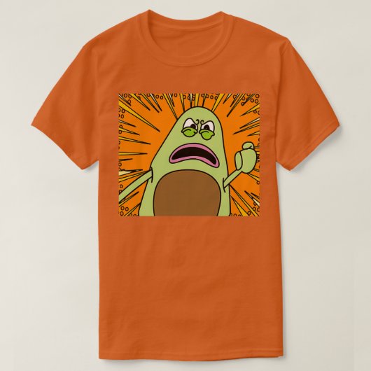 Funny Avocado Fruit 7 T-shirt (Design voorkant)