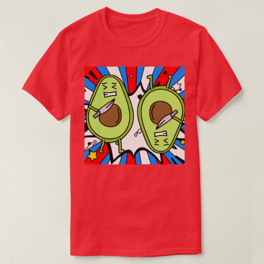 Funny Avocado Fruit Classic TShirt (Design voorkant)