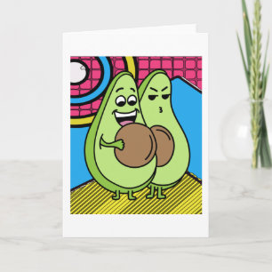 Funny Avocado Fruit Kaart