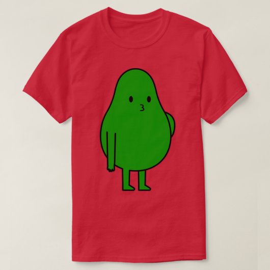 Funny Avocado Fruit Organic and Healthy Food for V T-shirt (Design voorkant)