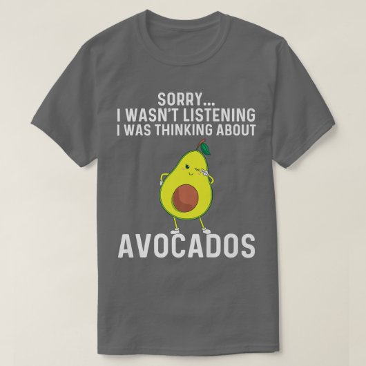 Funny Avocado Gift for Men Healthy Dessert F T-shirt (Design voorkant)