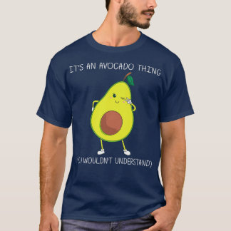 Funny Avocado Gift for Men Healthy Dessert F T-shirt