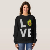 Funny Avocado Gift for Men Healthy Dessert F Trui (Voorkant volledig)