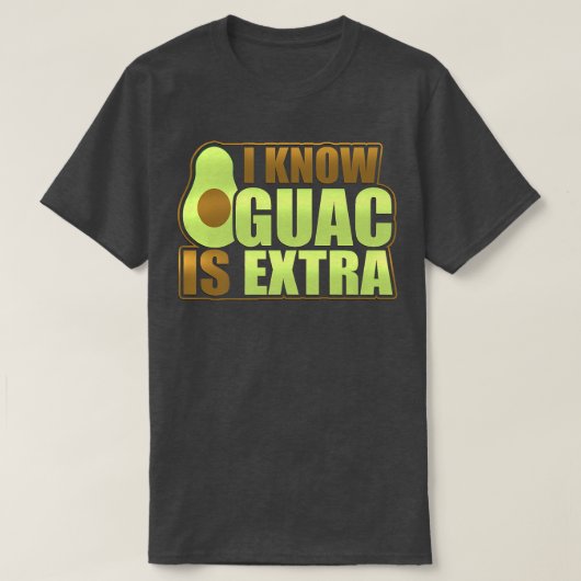 Funny Avocado Guac is een soort oerderlandschap T-shirt (Design voorkant)