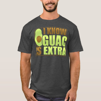 Funny Avocado Guac is een soort oerderlandschap T-shirt