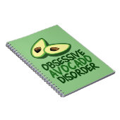 Funny Avocado Lover Green Notitieboek (Rechterzijde)