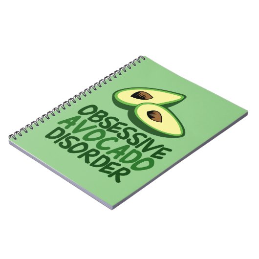 Funny Avocado Lover Green Notitieboek (Linkerzijde)