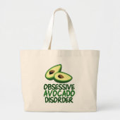 Funny Avocado Lover Grote Tote Bag (Voorkant)