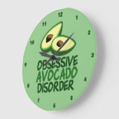 Funny Avocado Lover Kitchen Grote Klok (Hoek)