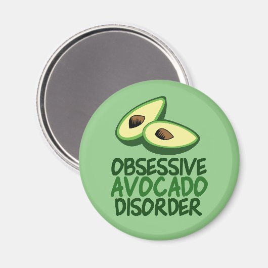 Funny Avocado Lover Magneet (Voorkant / Achterkant)
