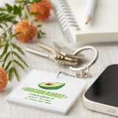 Funny Avocado Lover Sleutelhanger (Voorkant Rechts)