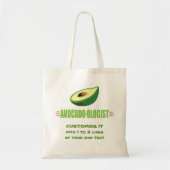 Funny Avocado Lover Tote Bag (Voorkant)