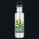 Funny Avocado Lover Waterfles<br><div class="desc">Obsessieve Avocado Disorder humor water flesje. Ik hou van avocado's en groene gezonde levensmiddelen. Vooral in heerlijke dingen zoals guacamole. Een schattig cadeau voor een foodie of vegetariër.</div>