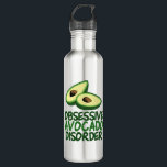 Funny Avocado Lover Waterfles<br><div class="desc">Obsessieve Avocado Disorder humor water flesje. Ik hou van avocado's en groene gezonde levensmiddelen. Vooral in heerlijke dingen zoals guacamole. Een schattig cadeau voor een foodie of vegetariër.</div>