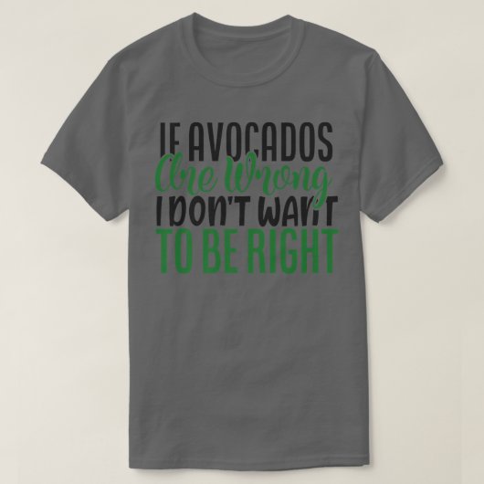 Funny Avocado Lovers T-shirt (Design voorkant)