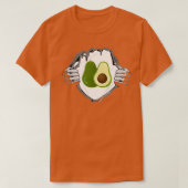 Funny Avocado Ripped Shirt Classic TShirt (Design voorkant)