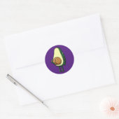 Funny Avocado Ronde Sticker (Envelop)