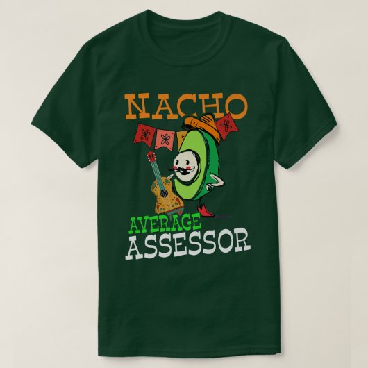 Funny Avocado Sombrero Fiesta Nacho Gemiddelde eva T-shirt (Design voorkant)