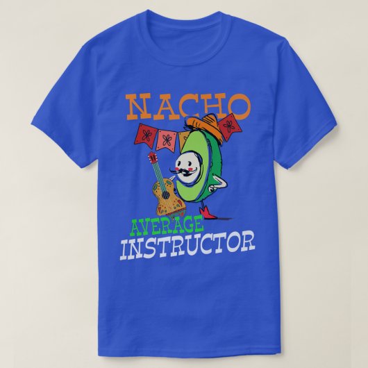 Funny Avocado Sombrero Fiesta Nacho Gemiddelde Ins T-shirt (Design voorkant)