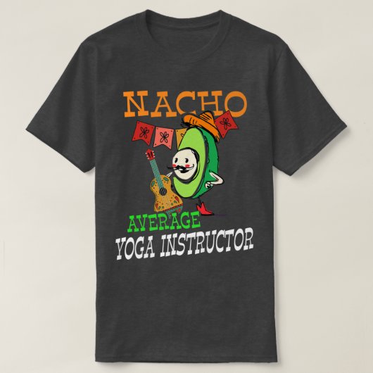 Funny Avocado Sombrero Fiesta Nacho Gemiddelde Yog T-shirt (Design voorkant)