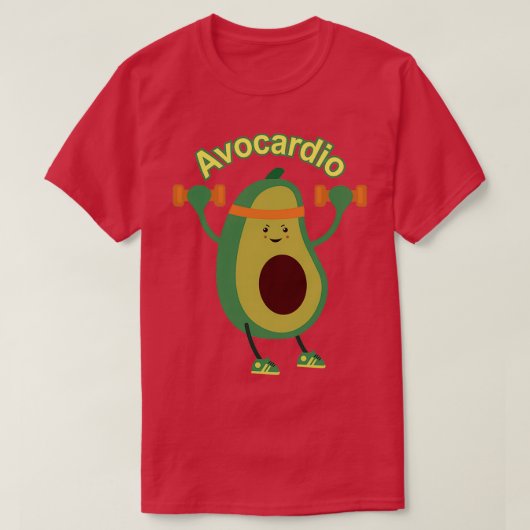 Funny Avocado Surfing 5 1 T-shirt (Design voorkant)