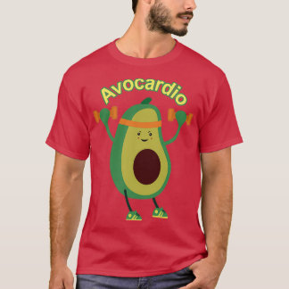 Funny Avocado Surfing 5 1 T-shirt
