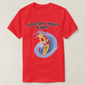 Funny Avocado surfing Design for Avocado Lovers fo T-shirt (Design voorkant)