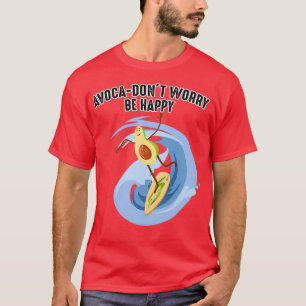 Funny Avocado surfing Design for Avocado Lovers fo T-shirt