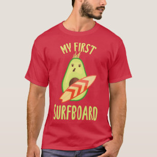 Funny Avocado Surfing gift voor minnaar-surf T-shirt