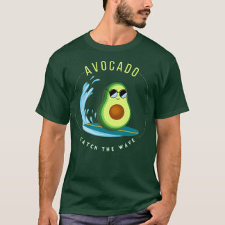 Funny avocado surft avocado vangt golfklasse t-shirt