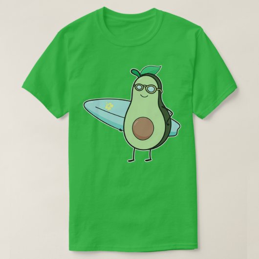 Funny Avocado surft Funny Gift for Surfer T-shirt (Design voorkant)