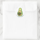 Funny Avocado Tote – I’m Not Extra, I’m Essential Ronde Sticker (Tas)
