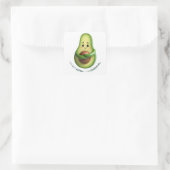 Funny Avocado Tote – I’m Not Extra, I’m Essential Vierkante Sticker (Tas)