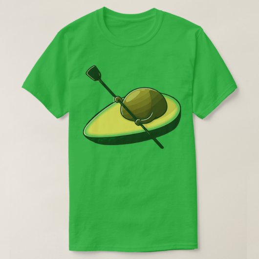Funny Avocados die op de boot surft T-shirt (Design voorkant)