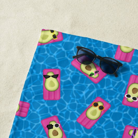 Funny Avocados Strandlaken (In situ)