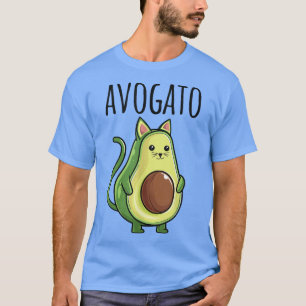 Funny Avogado Cat mam Dad Vegan Vegetarian Cat Avo T-shirt