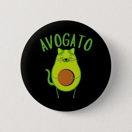 Funny Avogato Ronde Button 5,7 Cm (Voorkant)