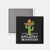 Funny Awareness Epilepsy Warrior Magneet (Voorkant / Achterkant)