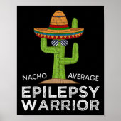 Funny Awareness Epilepsy Warrior Poster (Voorkant)