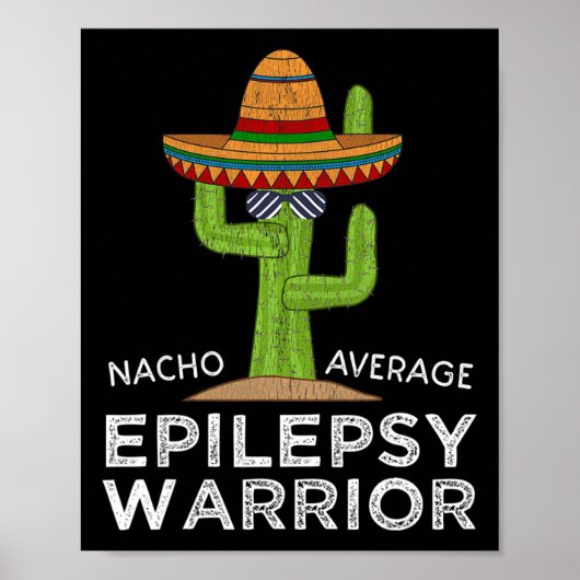 Funny Awareness Epilepsy Warrior Poster (Voorkant)