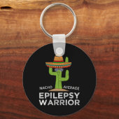 Funny Awareness Epilepsy Warrior Sleutelhanger (Voorkant)