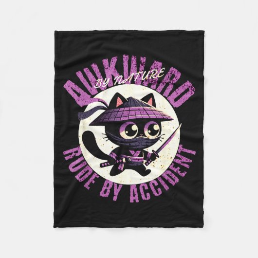 Funny Awkward Nature Quote Rude By Accident Humor  Fleece Deken (Voorkant)