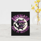 Funny Awkward Nature Quote Rude By Accident Humor  Kaart (Gele Bloem)